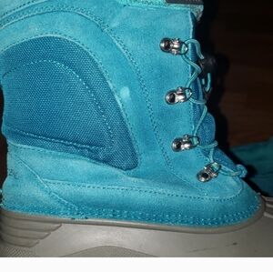 Lands' End Turquoise Winter Snow Boots Sz 7